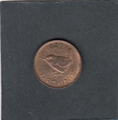 Beschrijving: 1 Farthing  GEORGIUS VI  